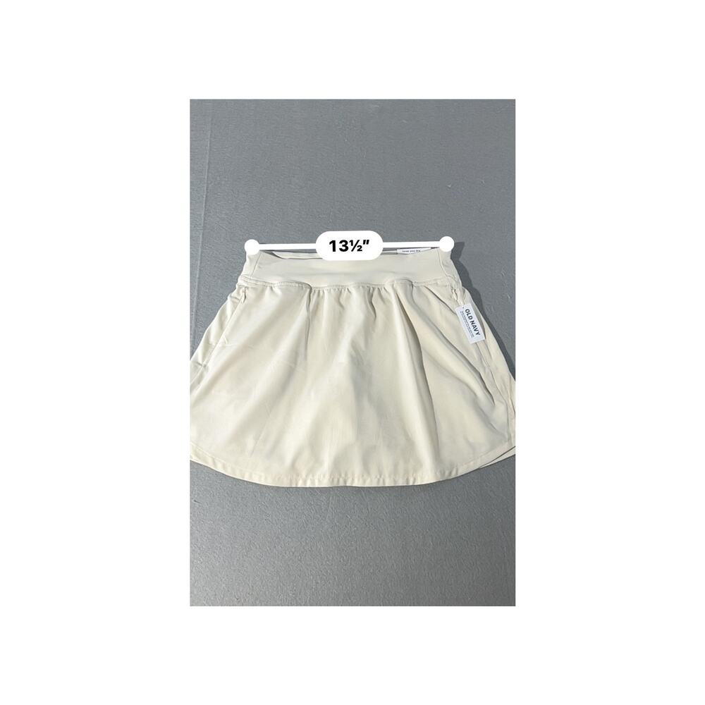 Old Navy StretchTech Skort Women Small Ivory Athletic - Picture 8 of 8
